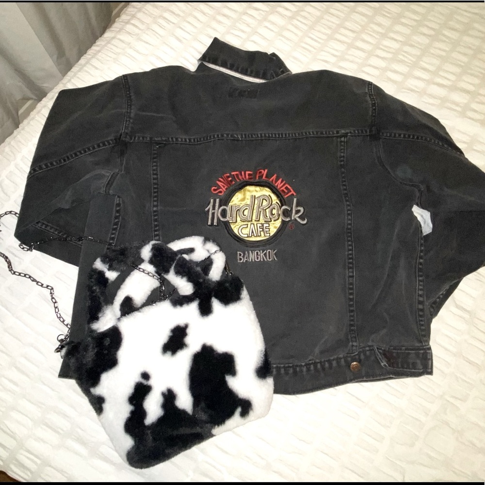 Hard Rock Cafe Black denim jacket
